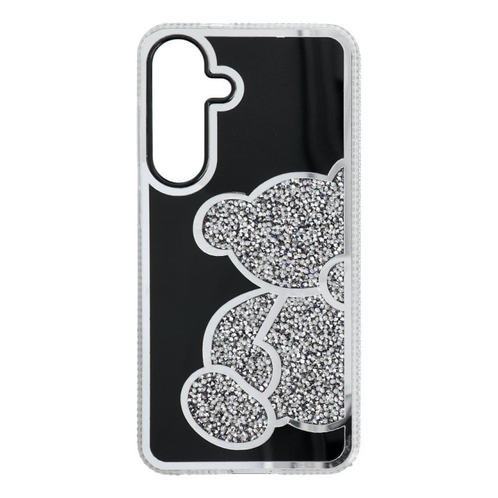 Чохол для Samsung S26 FE / S25 FE Teddy Bear сріблястий