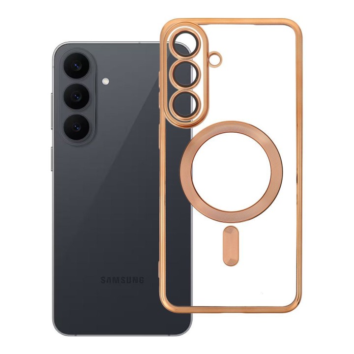 Чехол для Samsung S26 FE Electro Mag Cover совместимый с MagSafe золотой