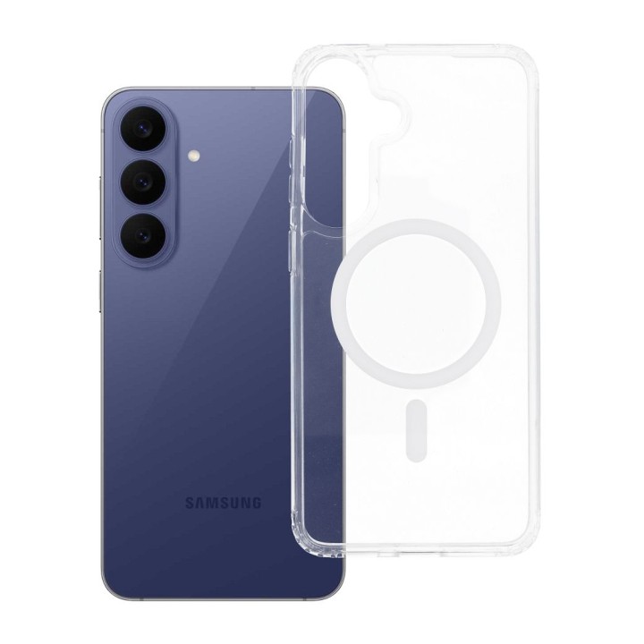 Case for Samsung S26 FE Forcell F-Protect Clear Hybrid Premium compatible with MagSafe transparent 0INT