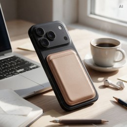 Чохол для картку магнітне сумісний з Magsafe MagWallet золотий