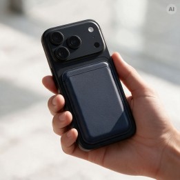 Магнітний чохол для картки сумісний із MagSafe MagWallet синій