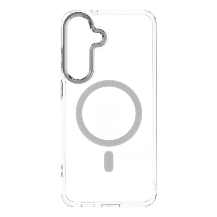 Чохол для Samsung S26 FE / S25 FE Frame Clear Hybrid Mag Cover сумісний із MagSafe прозорий