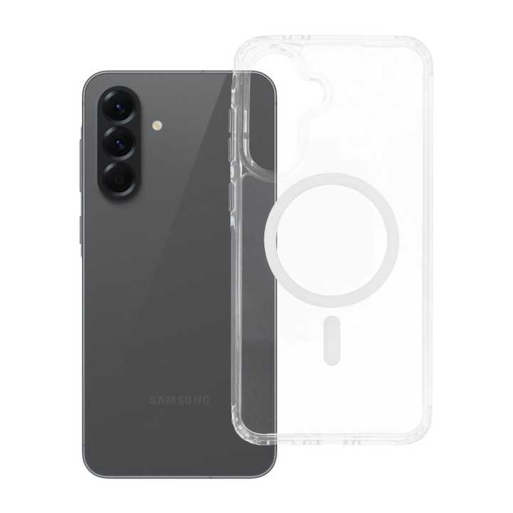 Чохол для Samsung A27 / A36 / A37 / A56 Forcell F-Protect Clear Hybrid Premium сумісний з MagSafe прозорий 0INT