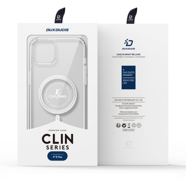 DUX DUCIS чохол CLIN MAG сумісний із MagSafe для IPHONE 15 Plus прозорий