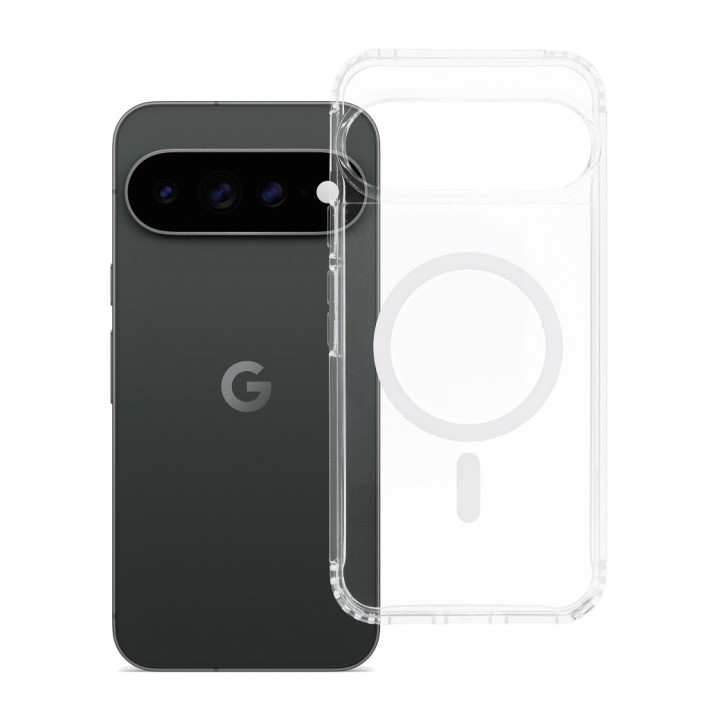 Чехол для Pixel 9 Pro XL / 10 Pro XL / 11 Pro XL Forcell F-Protect Clear Hybrid Premium совместимый с MagSafe прозрачный 0INT