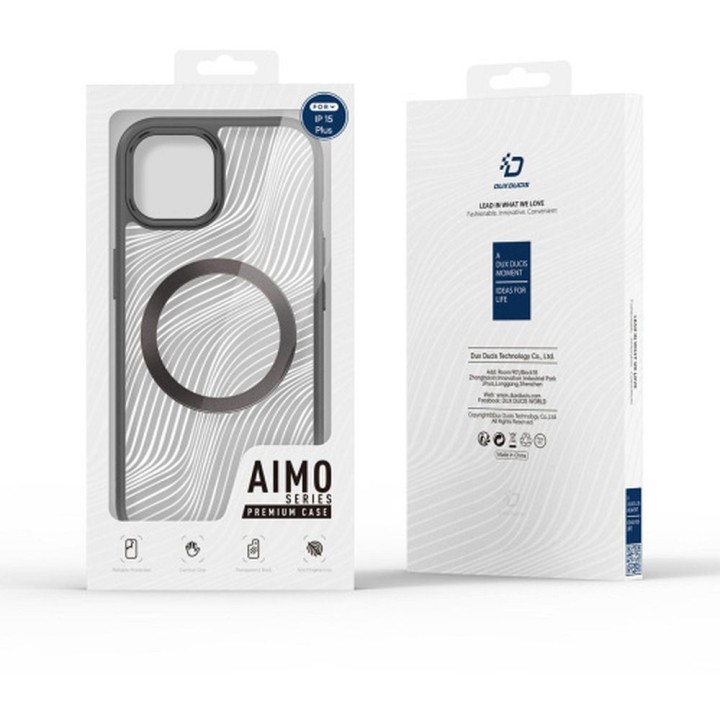 DUX DUCIS case AIMO MAG compatible with Magsafe for IPHONE 15 Plus black