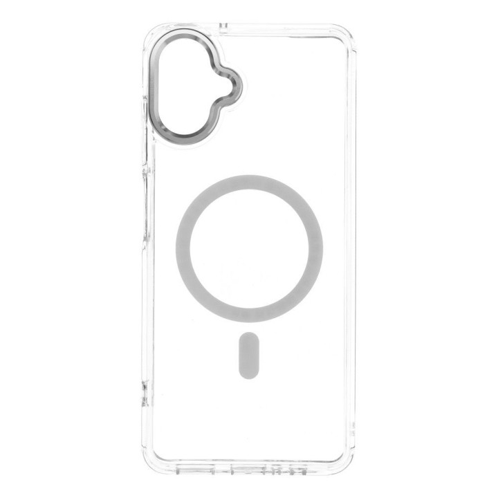 Чохол для Samsung A07 / A08 Frame Clear Hybrid Mag Cover сумісний із MagSafe прозорий