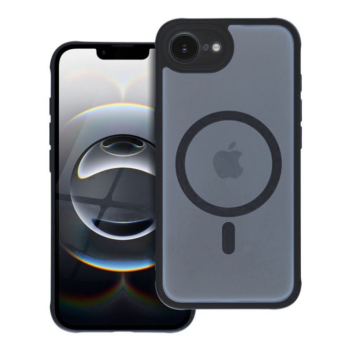 Чехол для Samsung A07 / A08 Full Matte Mag Cover совместимый с MagSafe черный
