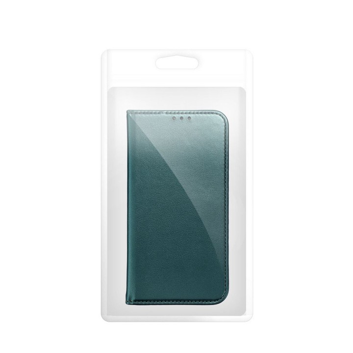Etui z klapką na Oppo Reno 16F / 16FS Smart Magneto ciemnozielone