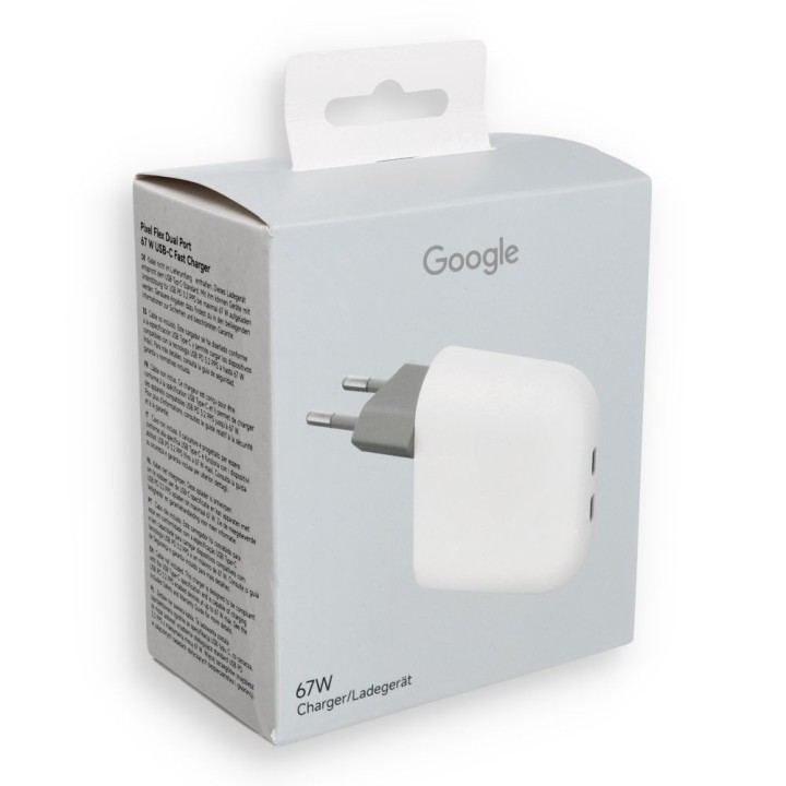 GOOGLE oryginalna ładowarka sieciowa Typ C PD 67W GA09856 biała blister