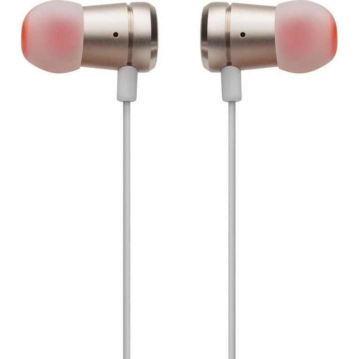 Wired in-ear headphones Jack 3,5mm with microphone JBL T290 gold