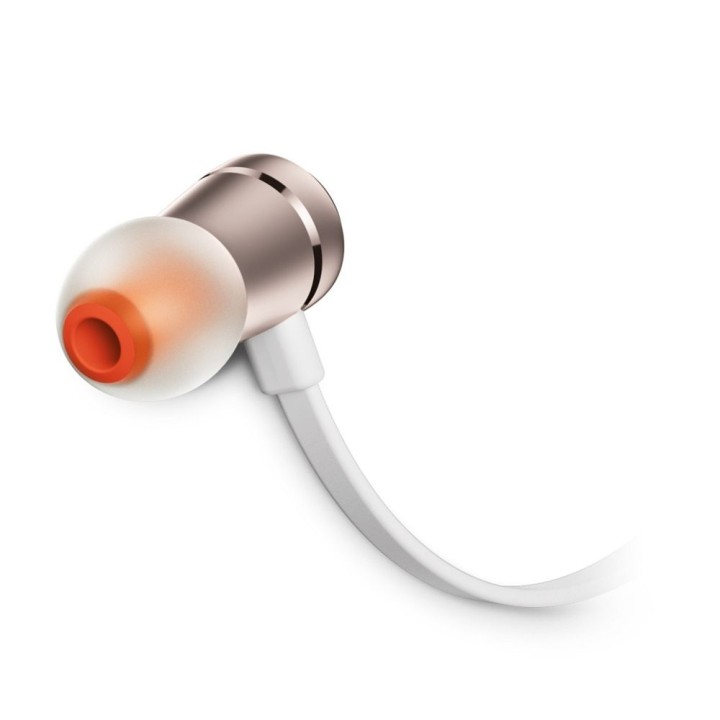 Дротові навушники-вкладиші Jack 3,5mm з мікрофоном JBL T290 золоті