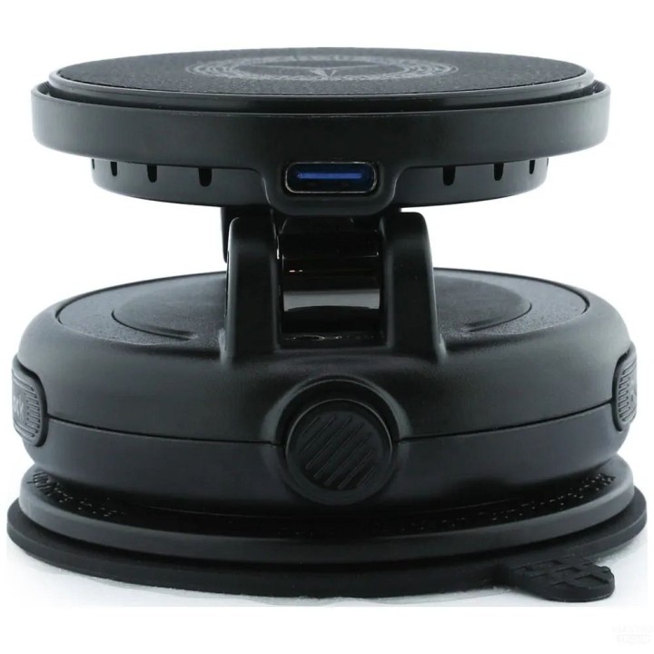 Wireless car charger Mercedes Foldable Magnetic Vintage Logo black