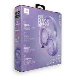 Wireless on-ear headphones JBL Tune 520BT purple