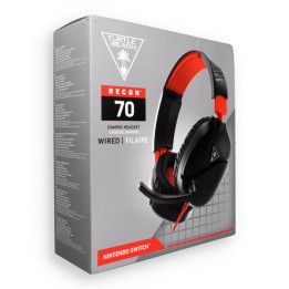 Wired on-ear headphones Jack 3,5 mm with microphone Turtle Beach Recon 70N red-black