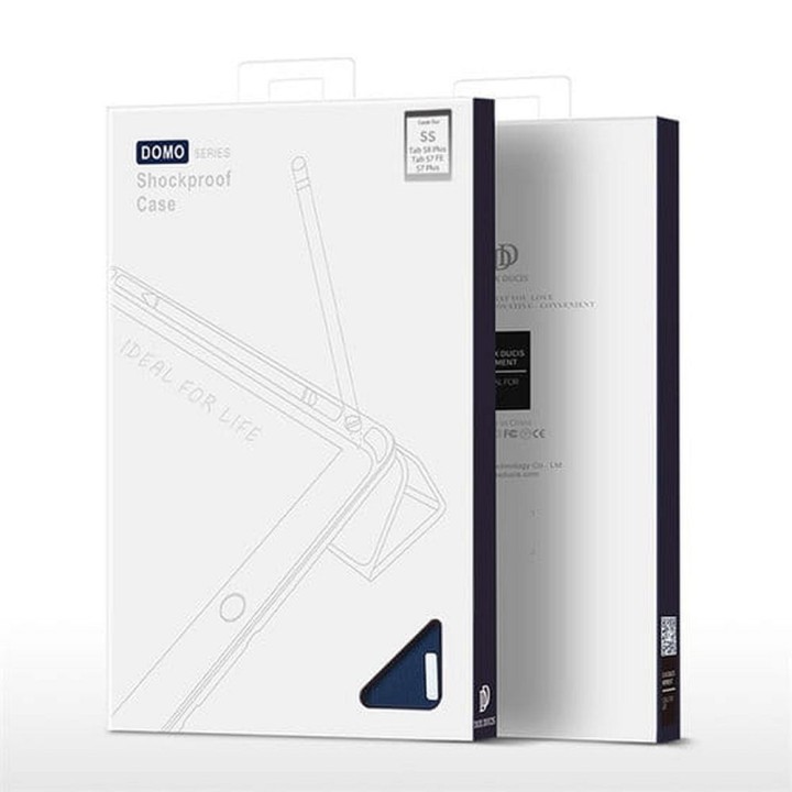DUX DUCIS case DOMO foldable with a stylus compartment for SAMSUNG Tab S8 Plus (X800/X806)/S7FE(T730/T736B)/S7 Plus (T970/T976B)