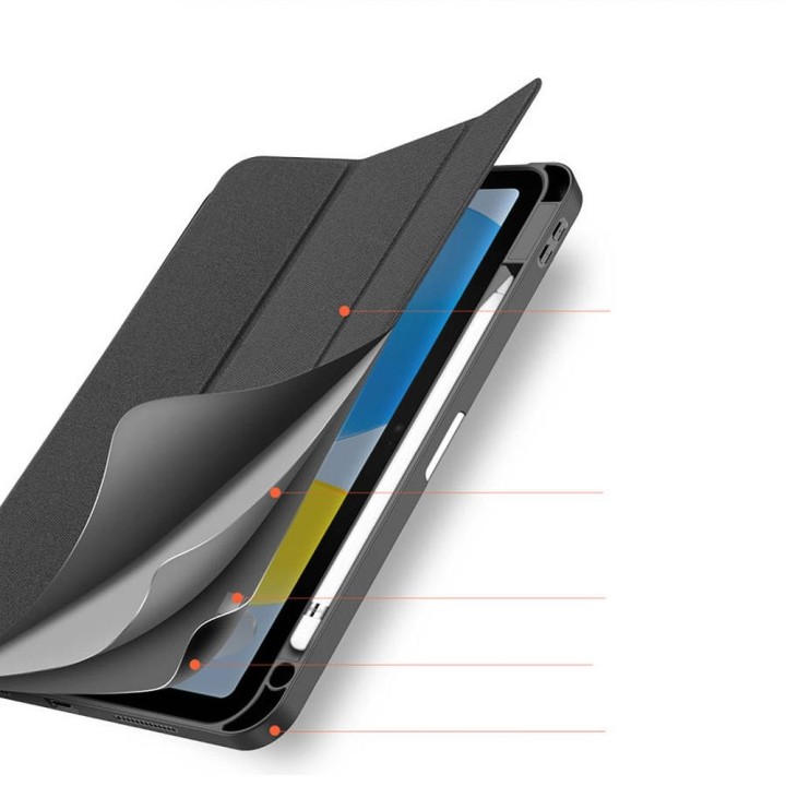 DUX DUCIS чехол DOMO складной с местом для стилуса для iPad 10 (2022) черный