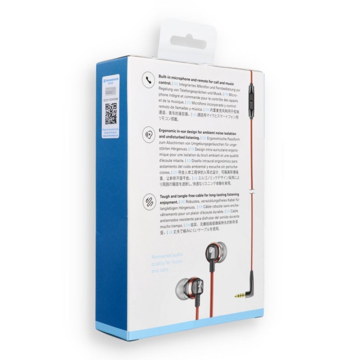 Wired in-ear headphones Jack 3,5 mm Sennheiser CX 300S red