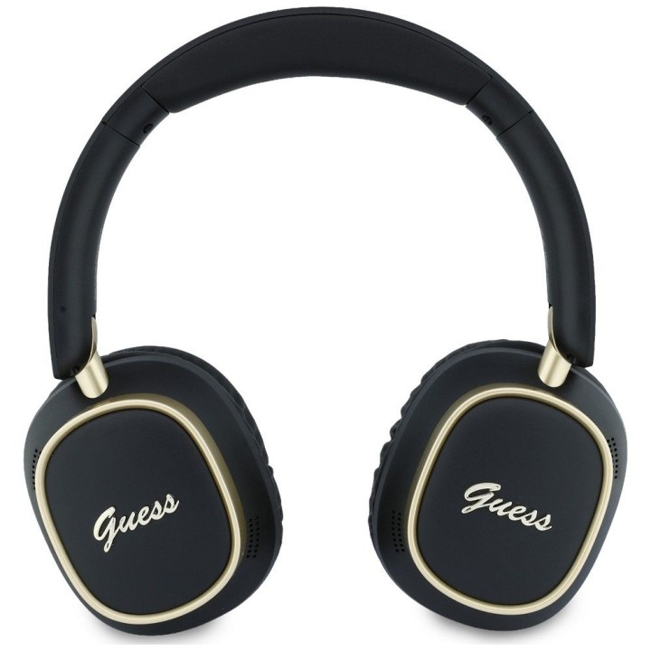 Wireless on-ear headphones Guess ENC Rectangle Metal Script black