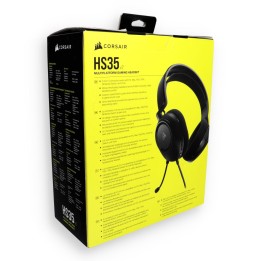 Headphones wired on-ear Jack 3,5 mm with microphone Corsair HS35 V2 Carbon black