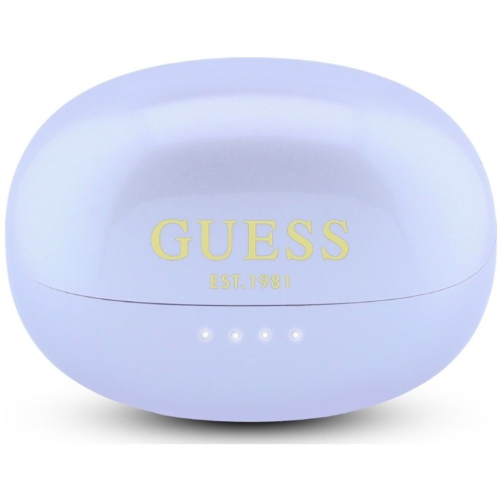 Sluchawki бездротові вкладиші OWS Guess Metalic Finish Electropated Parts Classic Логотип фіолетові