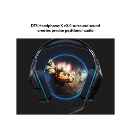 Наушники проводные накладные Jack 3,5 mm с микрофоном Logitech G432 черные